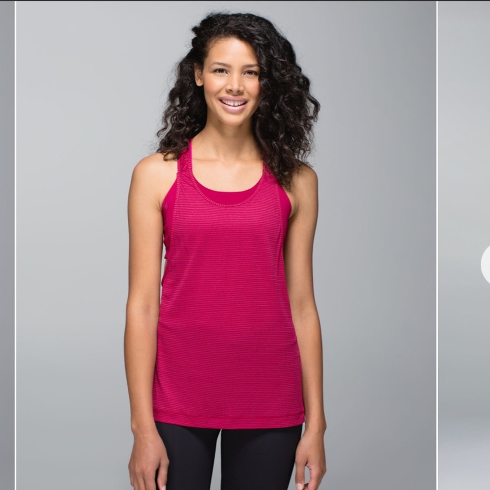 Lululemon Stash It Tank/Bra Berry Size 8